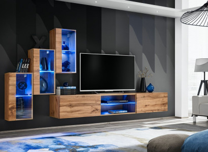 Modern Furniture Living Room Wall Designer Set 4-piece Wall Shelves New Decor